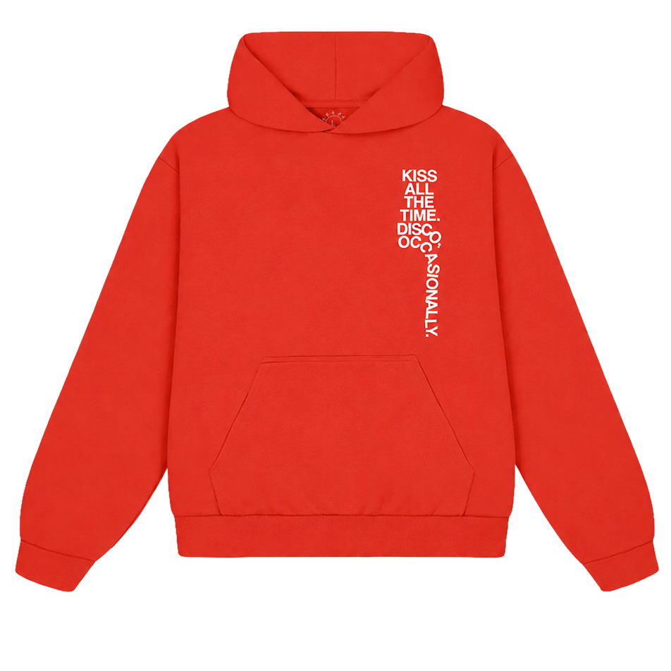TRACKLIST HOODIE, RED